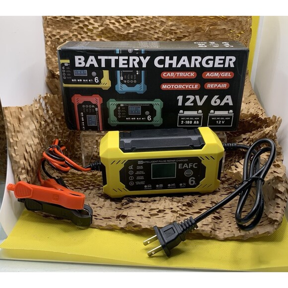 12V 6A Fully-Automatic Smart Car Battery Charger Maintainer Trickle Charger New - Picture 3 of 7